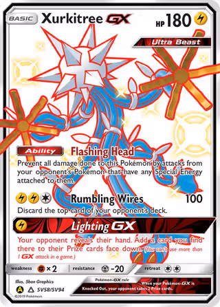 Xurkitree-GX SV58 Pokemon card