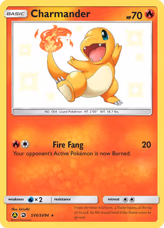 Charmander SV6 Pokemon card