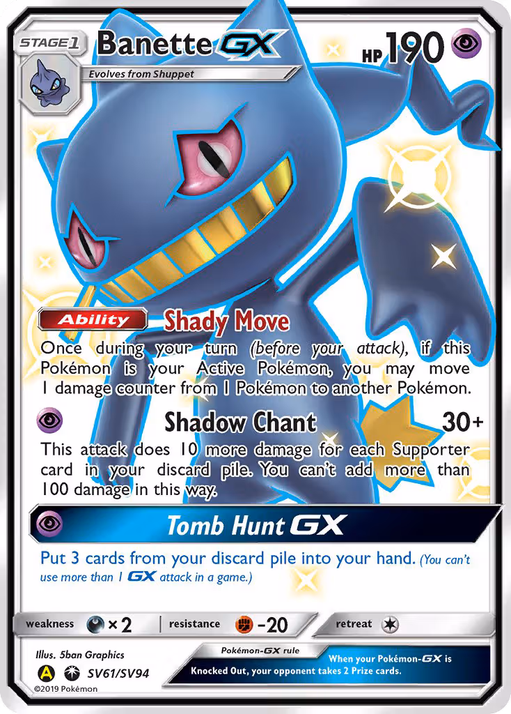 Banette-GX SV61 Pokemon card
