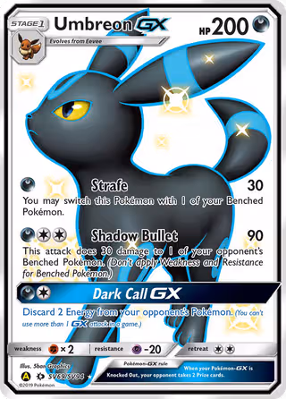 Umbreon-GX SV69 Pokemon card