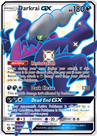 Darkrai-GX SV70 Pokemon card