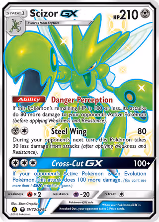 Scizor-GX SV72 Pokemon card