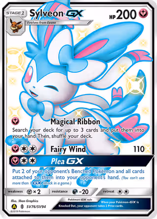 Sylveon-GX SV76 Pokemon card