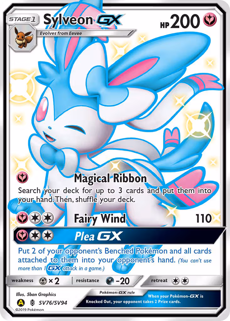 Sylveon-GX SV76 Pokemon card