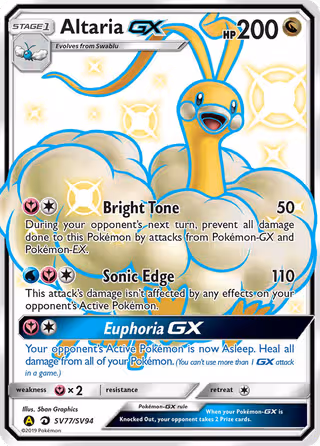 Altaria-GX SV77 Pokemon card