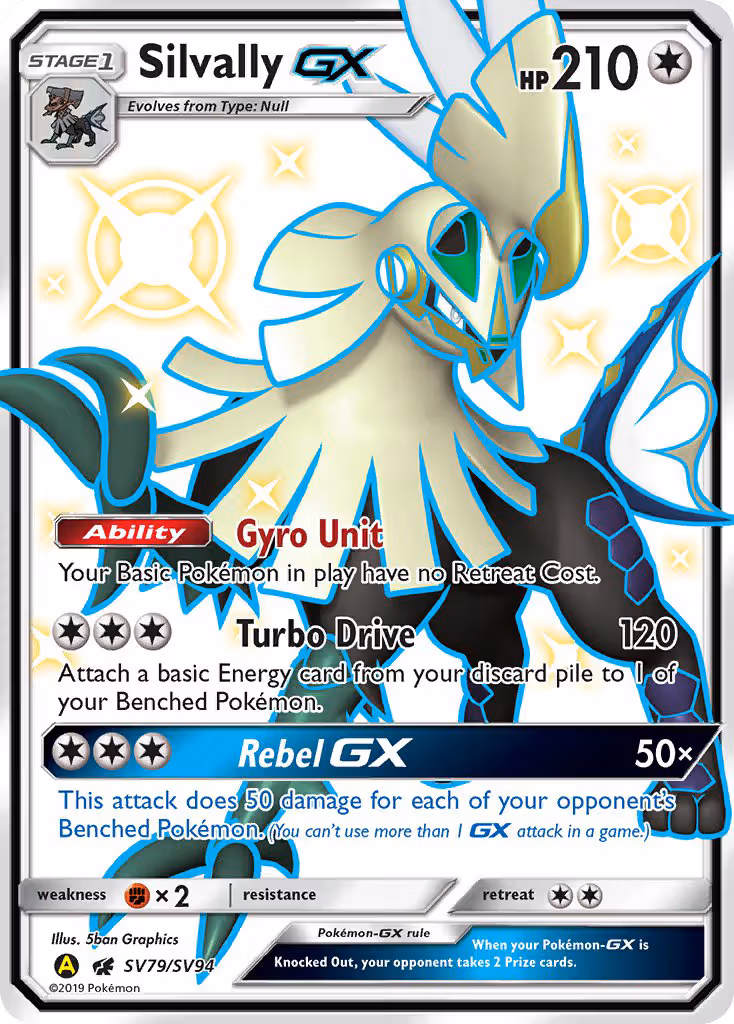 Silvally-GX SV79 Pokemon card