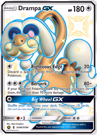 Drampa-GX SV80 Pokemon card