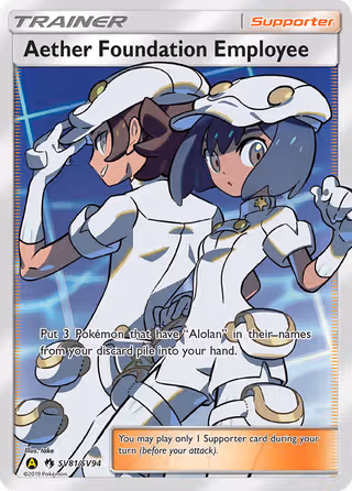 Aether Foundation Employee SV81 Pokemon card