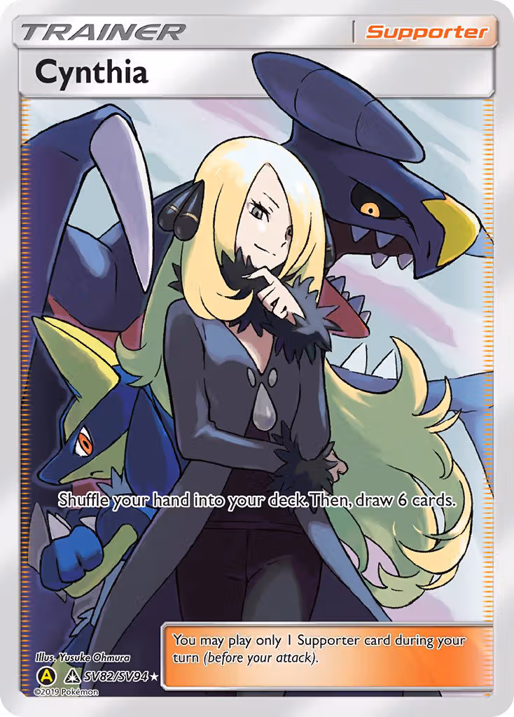 Cynthia SV82 Pokemon card