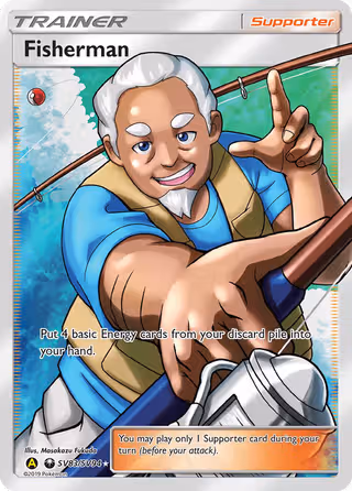 Fisherman SV83 Pokemon card