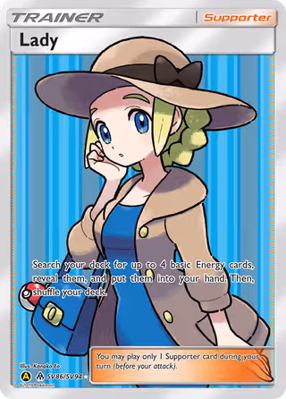 Lady SV86 Pokemon card
