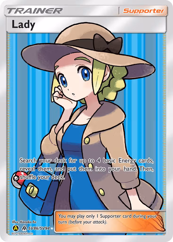 Lady SV86 Pokemon card