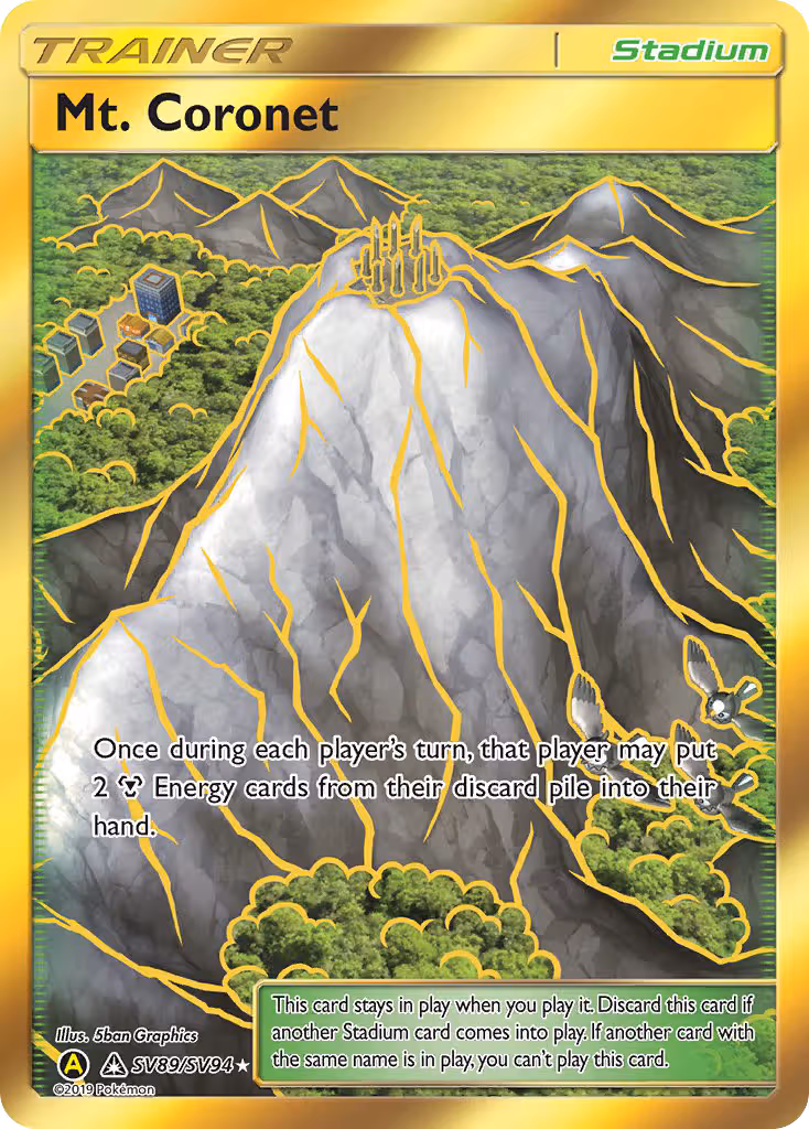 Mt. Coronet SV89 Pokemon card