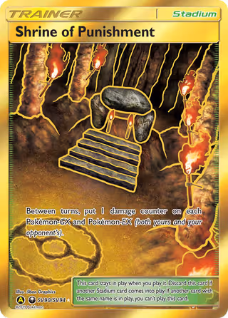 Shrine of Punishment SV90 Pokemon card