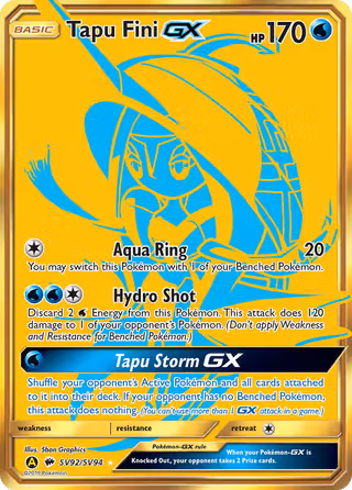Tapu Fini-GX SV92 Pokemon card
