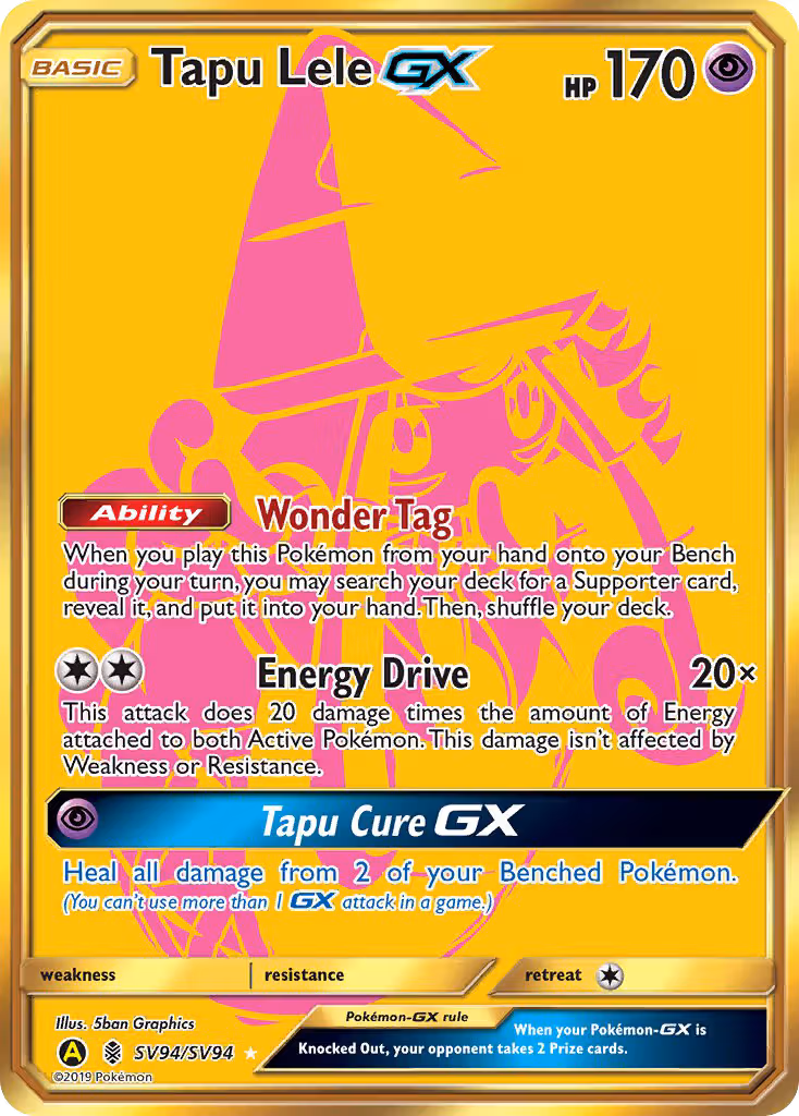 Tapu Lele-GX SV94 Pokemon card
