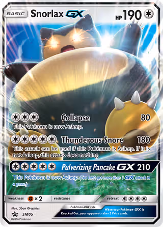 Snorlax GX SM05 Pokemon card