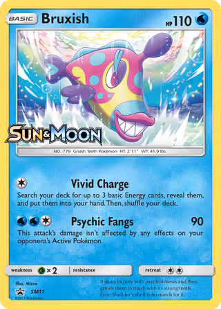 Bruxish SM11 Pokemon card