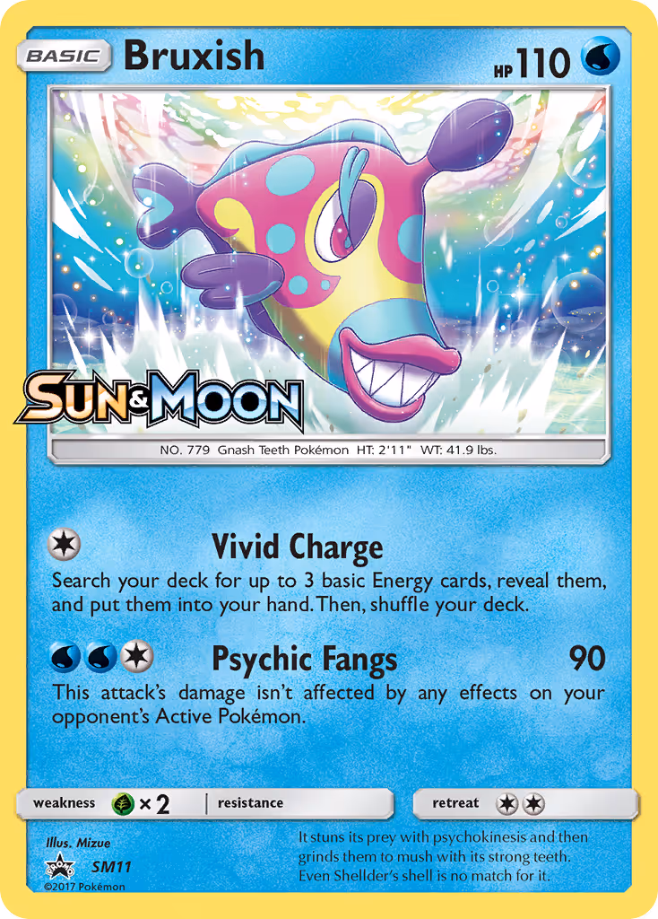 Bruxish SM11 Pokemon card