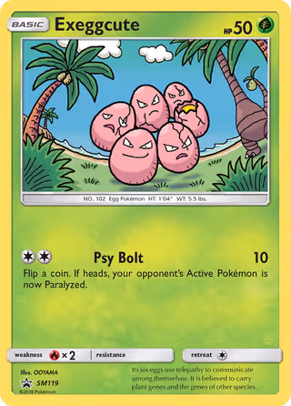 Exeggcute SM119 Pokemon card