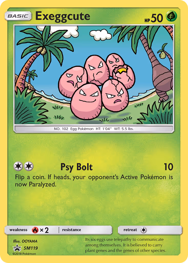 Exeggcute SM119 Pokemon card