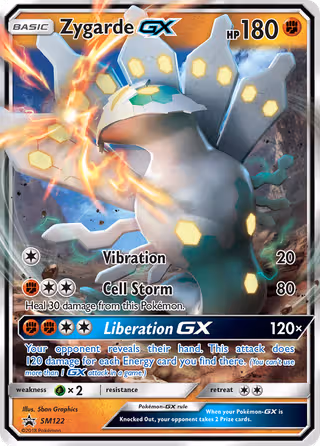 Zygarde GX SM122 Pokemon card