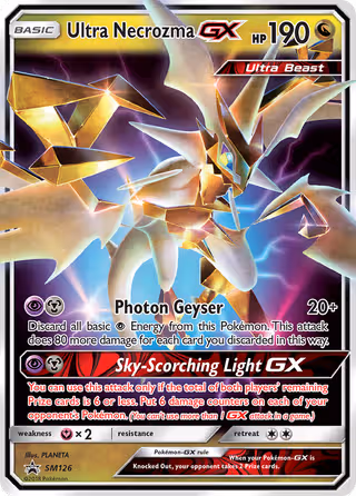 Ultra Necrozma GX SM126 Pokemon card