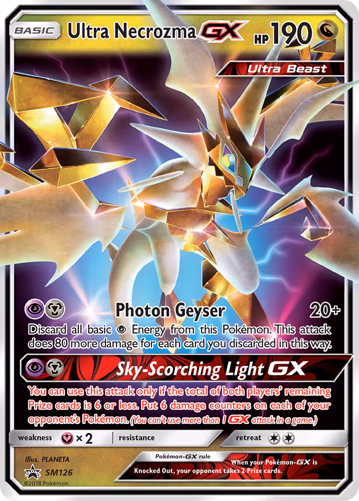Ultra Necrozma GX SM126 Pokemon card