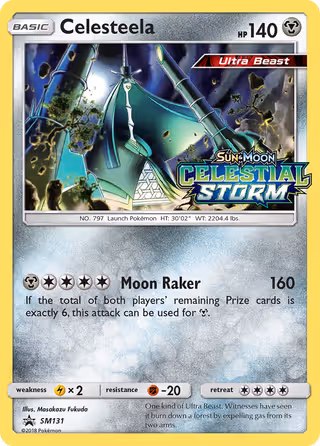 Celesteela SM131 Pokemon card