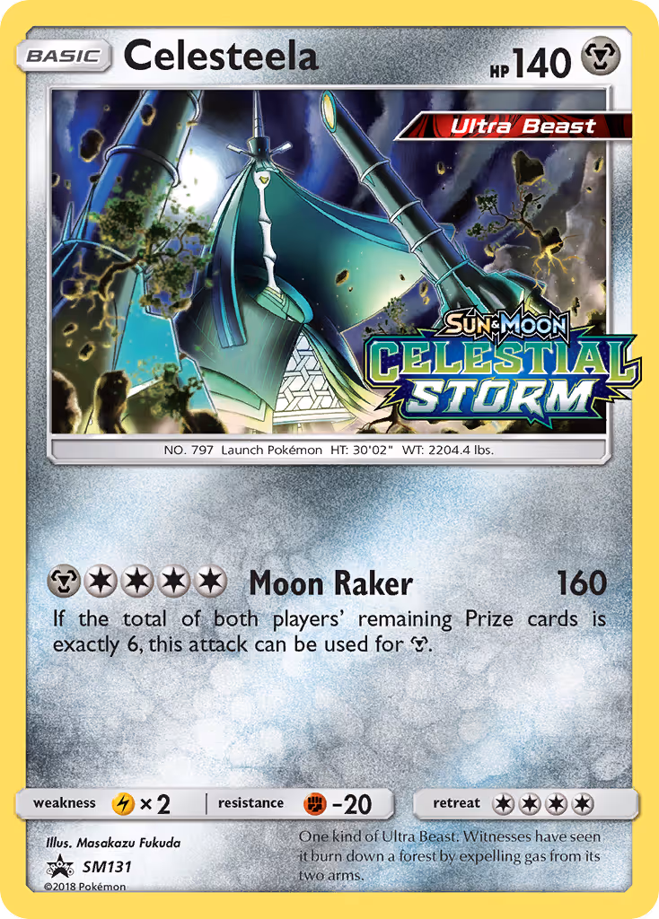 Celesteela SM131 Pokemon card
