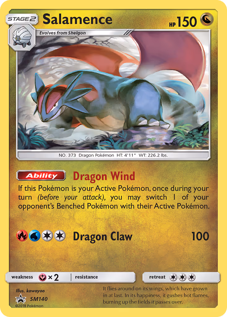 Salamence SM140 Pokemon card