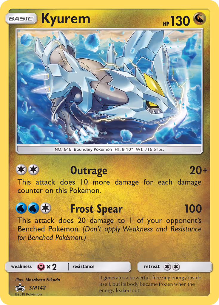 Kyurem SM142 Pokemon card