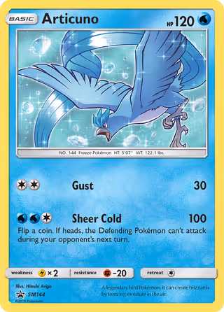 Articuno SM144 Pokemon card