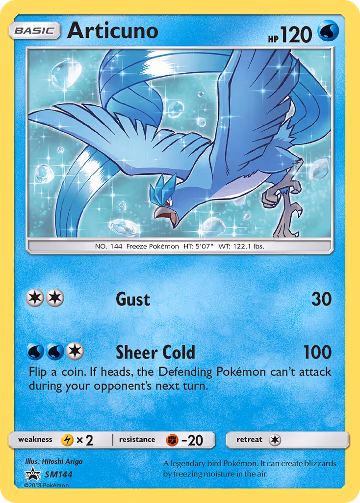 Articuno SM144 Pokemon card