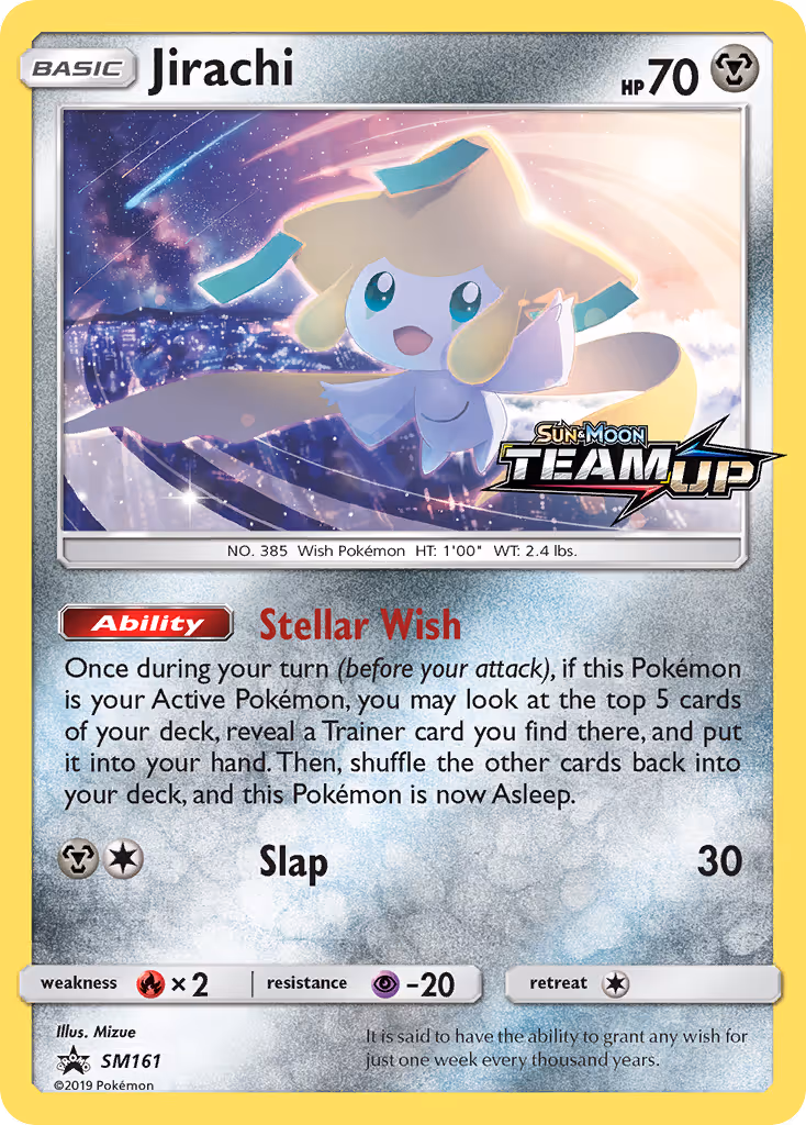 Jirachi SM161 Pokemon card