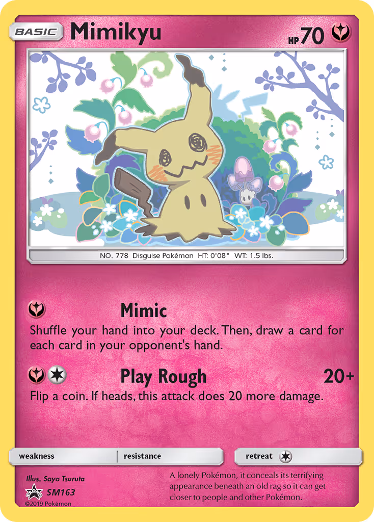 Mimikyu SM163 Pokemon card
