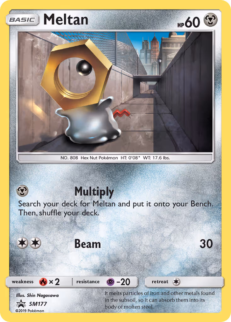 Meltan SM177 Pokemon card