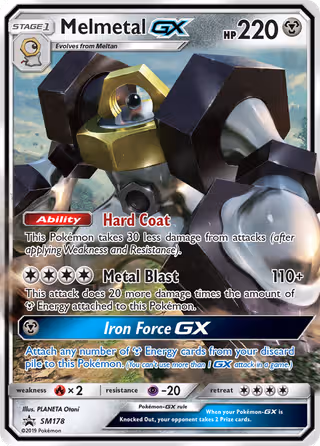 Melmetal GX SM178 Pokemon card