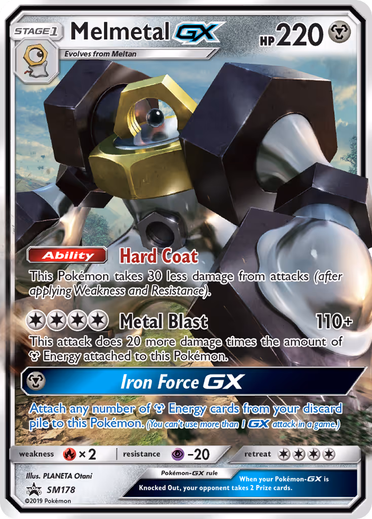 Melmetal GX SM178 Pokemon card