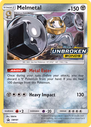 Melmetal SM181 Pokemon card