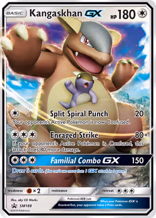 Kangaskhan GX SM188 Pokemon card