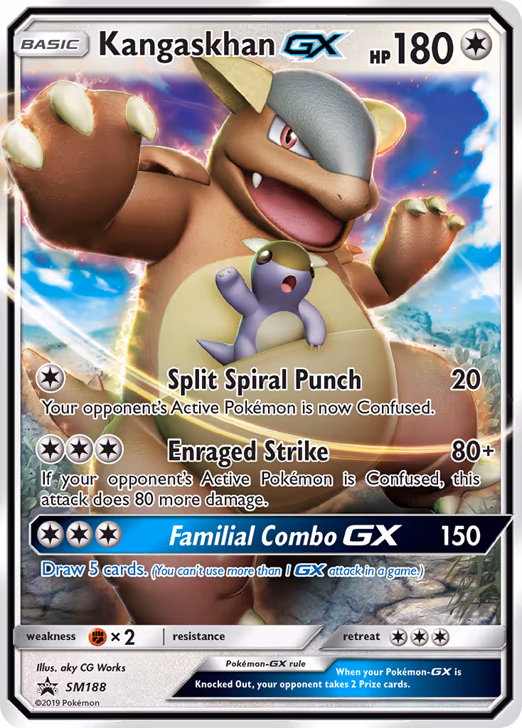 Kangaskhan GX SM188 Pokemon card
