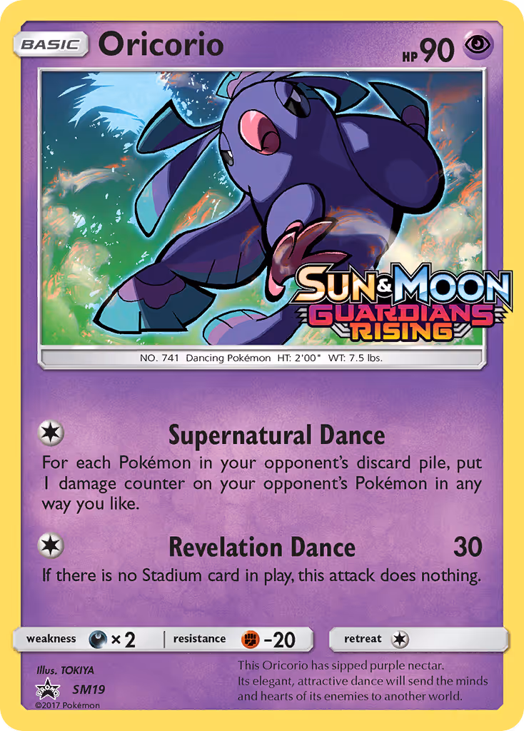 Oricorio SM19 Pokemon card