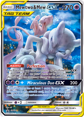 Mewtwo & Mew GX SM191 Pokemon card
