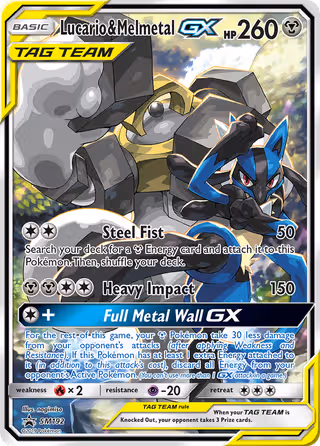 Lucario & Melmetal GX SM192 Pokemon card