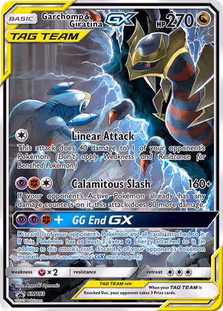 Garchomp & Giratina GX SM193 Pokemon card