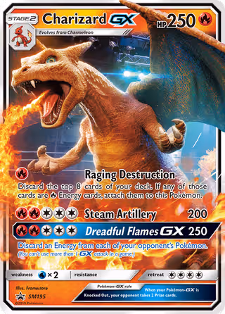Charizard GX SM195 Pokemon card