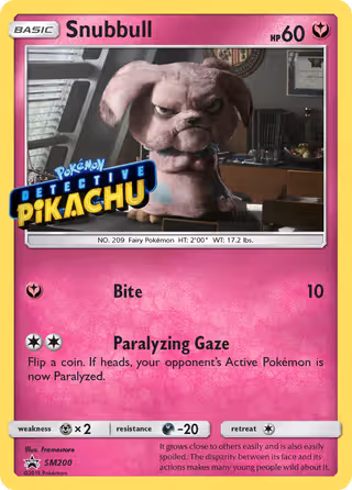 Snubbull SM200 Pokemon card