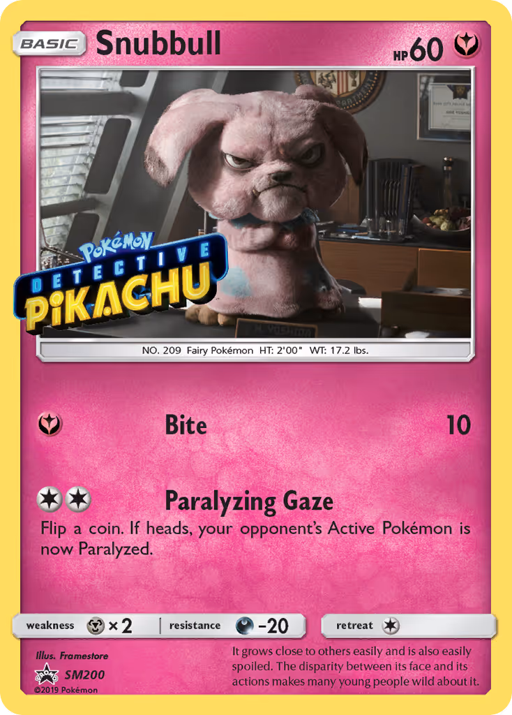 Snubbull SM200 Pokemon card