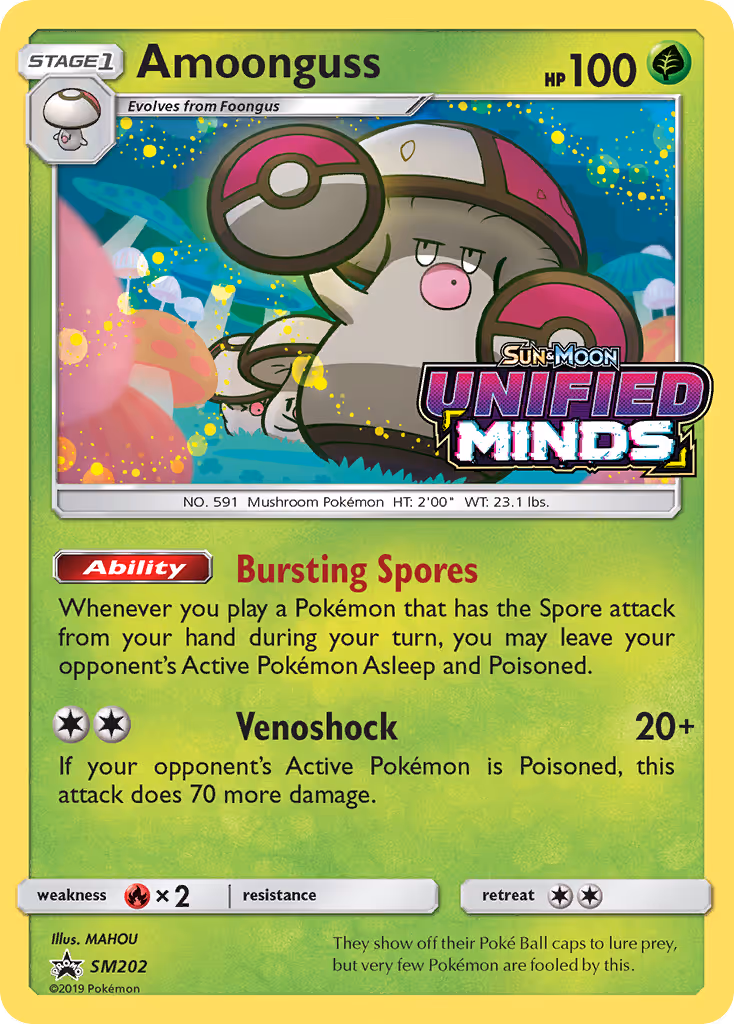Amoonguss SM202 Pokemon card